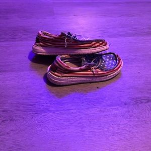 They don’t fit anymore. They are super cute to wear a Fourth of July party